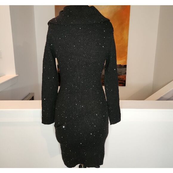 Klenis Black Elegant Black Maxi Dress size S/M - Picture 3 of 5